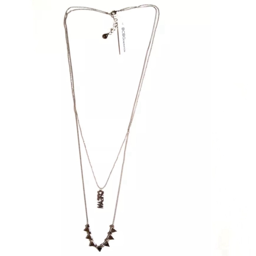 BCBGeneration DAINTY NECKLACE SILVER TONE LAYERED